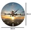 The Geeky Days Airplane - Reloj de pared de dos