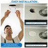 PATIKIL 185mm / 7.3" Diameter Spring Ceiling Hole Cover Plate,