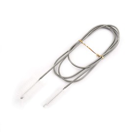 Mumusuki Cepillo de Limpieza Primavera Cepillo de Limpieza de Doble Tubo Flexible Cepillo Cepillo de pecera Cepillo de Limpieza de Primavera 3 Colores(Color Transparente)