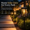 Solar Pathway Lights for Outdoor Walkways – Warm LED Garden