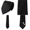 Konaka AM-FOMAL-1 Necktie, Washable Necktie, Silver/Black Set, One Size Fits