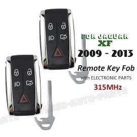 KeylessAutoParts 2x FSK 315MHz for Jaguar XF 2009 2010 2011-2013 Smart Keyless Remote Key Fob