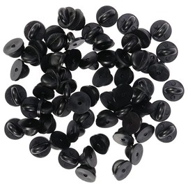 150Pcs Rubber Pin Back Butterfly Rubber Pin PVC Rubber Pin Backs Backs Keepers Replacement Uniform Badge Comfort-Fit Tie Tack Lapel Pin Backing Holder Clasp for Brooch Clasp Badges