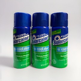 solarcaine 3/solarcaine cool aloe spray 4.5oz ea exp july 2025 scuff/dented exterior