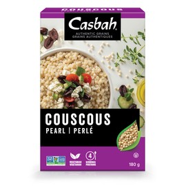 Casbah Pearl Couscous 6 oz. (Pack of 6), Pearl Pasta, Perfect to Make Easy and Flavorful Side Dishes, Vegan and Vegetarian