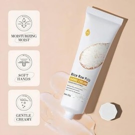 Kit 4 Cremas De Manos Extracto De Arroz+ 1 Par de Mascarilla de colageno para ojos con base de Oro, Aclara Regenera Antiedad Despigmentante, 4 Unidades de 30g, 120g, Humecta, Quita Manchas,Elimina ojeras y líneas finas, reducir las bolsas de los ojos