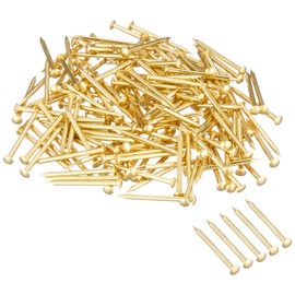 Part House Osato Brass Nails, Round Head #17 x Length 0.7 inches (19 mm), 8.8 oz (250 g), 960 Pieces (HP-461)