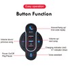 Docooler Motorcycle Handlebar Remote, Motorcycle Bicycle BT5.4 Media Button Controller,