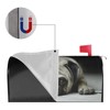 Dujiea Pug Dog Mailbox Cover Mailbox Wraps, Waterproof Mailbox Covers