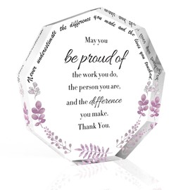 Teacher Appreciation Gifts Acrylic Teacher Plaque Thank You Gifts for Women Inspirational Gifts for Women Coworker Nurse School Staff Colleagues Coworker Leaving Gifts Retirement Gifts End of Year