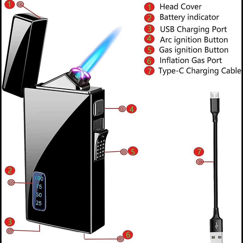 Torch Lighter, Dual Arc Lighter and Jet Flame Torch Lighter