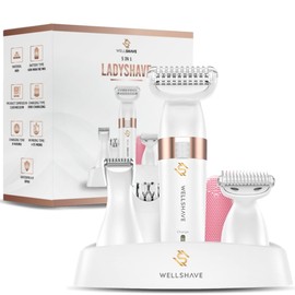 Wellshave 5 in 1 Ladyshaves for Women - Razor Woman - Bikini Trimmer for Women & Ladies