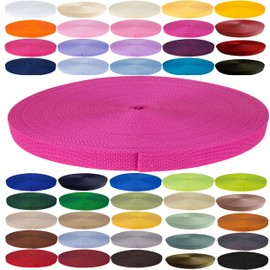 KBBB Webbing Strap Polypropylene 2 m or 5 m Long – 32 Colours Widths 20 mm 25 mm 30 mm 40 mm 50 mm