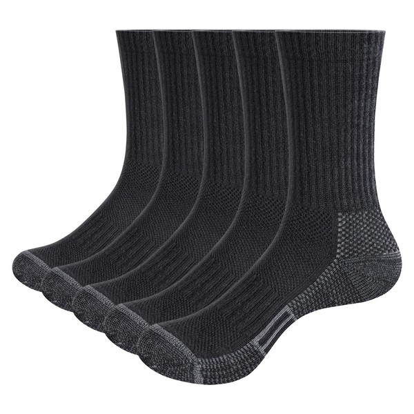 GiveGift Mens Socks for Men 6-10, Sweat Wicking Anti Odor