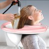 Pink Inflatable Portable Patient Hair Washing Basin Shampoo Basin