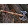WARIVO KNIFE Custom Handmade Hand-Forged Carbon Steel Hunting Axe Viking