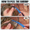 Gisafai 6 Pcs Shrimp Peeler Plastic Deveiner Cleaner Tool for