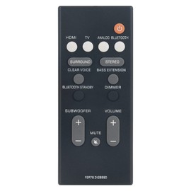 VINABTY FSR78 ZV28960 Remote Control Compatible with Yamaha Soundbar YAS-106 ATS-1060 YAS107 YAS-107 ATS-1070 YAS207 YAS-207 ATS-2070 YAS-CU207 YAS-108 YAS-207BL ATS1060 ATS1070 YAS-106BL NS-WSW42