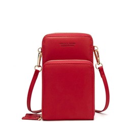 myfriday Small Crossbody Cell Phone Purse for Women, Mini Messenger Shoulder Handbag Wallet with Credit Card Slots