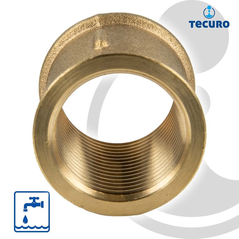 Sleeve Plain Brass Inner Thread 2 Inch