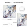 Modern Abstract Blue Gold Marble Light Switch Cover 2-Gang Double