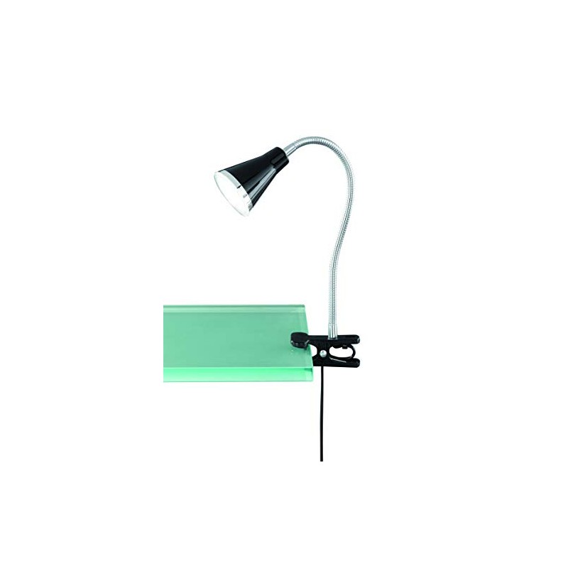 Clamp Lamp Funnel LED Black