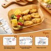 HONYAO Air Fryer Paper Liners for Dual Zone Airfryer, 200pcs