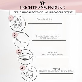 WOW STRIPES Slip-on Eyelids Premium Stripes Transparent (Pack of 192) | Lifiting without Surgery, Skin-Friendly, Natural | Eyelid Tape Tapes Straps Strip as Lifting Set Eye Lids Tightening Eye Pads