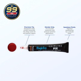 MagicEzy Hairline Fix - (Burgundy) - Gelcoat Repair Kit - Fix Cracks and Scratches Like a Pro - Fiberglass Boat Repair Kit - Boats, Jet Skis
