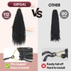 Getgal 24Inch 7Packs Deep Twist Crochet Hair Goddess Box Braids