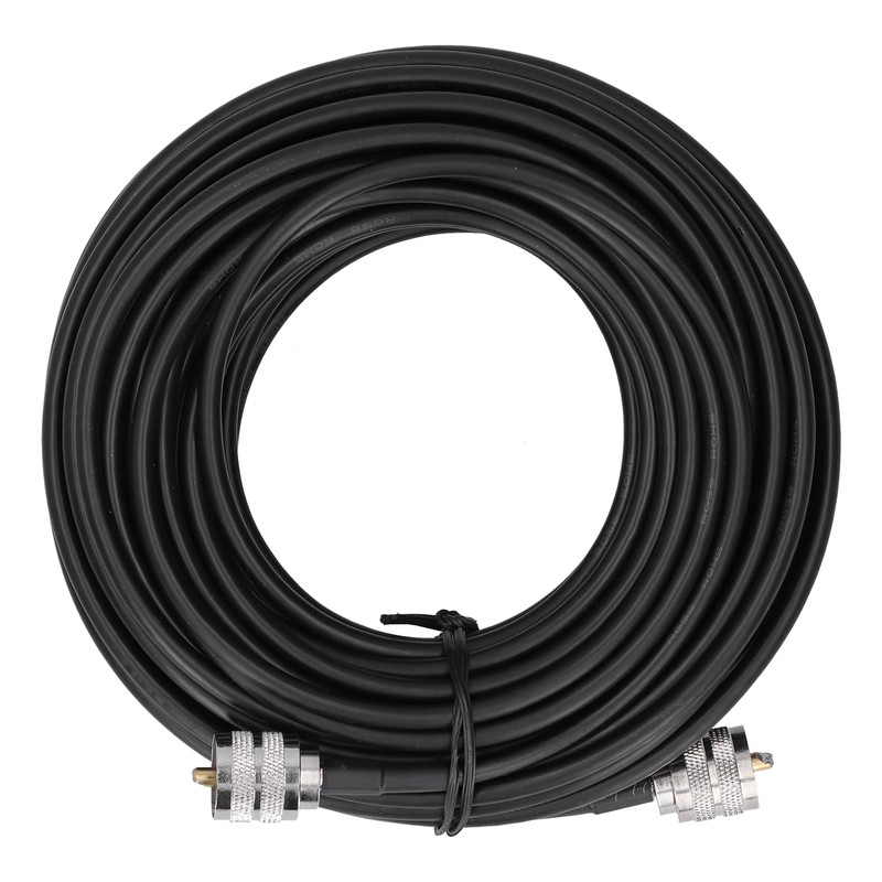RF Coaxial Cable Black UHF Male to PL259 Electronic Converter