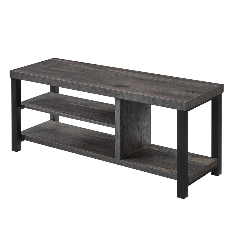 EXCEFUR Industrial Entryway Bench, Rustic Indoor Shoe Boot Storage Bench