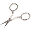 Sewing Scissors Vintage Chain Silver Bauhinia Stainless Steel Pointed Small