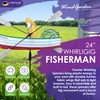 Whirligig Spinner Fisherman 24" – Outdoor Adventure-Themed Design, Weather-Resistant Outdoor