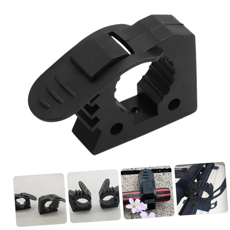 NOLITOY 2pcs Adjustable Quick Release Rubber Pole Clamp for Mounting