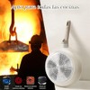 CHEFOLLA Sartén Blanco Antiadherente Granito Cerámica Mango Baquelita 20CM