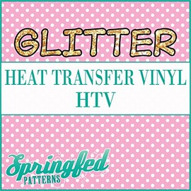 GLITTER Polka Dot Pattern #1 in Light Pink & White Glitter Heat Transfer Vinyl 12"x18" Sheet of HTV for Shirts