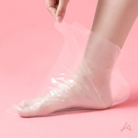 Disposable Vinyl Socks for Foot Moisturizing Care 100 pcs / 비닐양말 일회용 발 보습 관리 100pcs