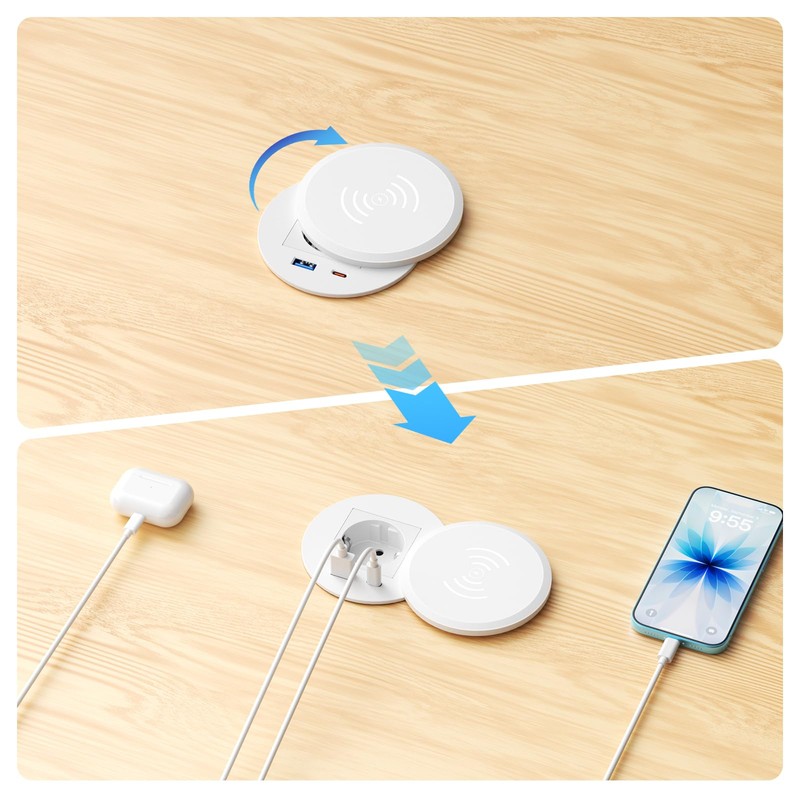 Pindus Presa da incasso con USB-C PD 30 W e