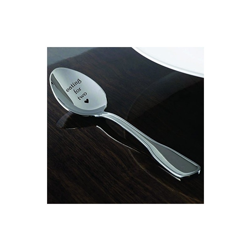 Eating For Two Spoon-Unique Pregnancy Reveal Idea- Pregnancy Gift- Baby