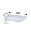 Paulmann 70870 LED Panel Atria eckig Deckenleuchte 20W Licht 2700K
