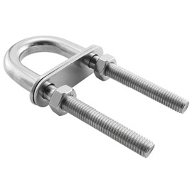 DGZZI 3/8Inch U Bolt 304 Stainless Steel U Screw Marine Boat Stern Bow Eye Tie