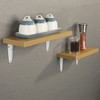 Sayayo 4Pcs Shelf Brackets 10 inch, White L Brackets Heavy