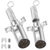 Hitchvoyager 2 Pack 7 Way Round Trailer Connector for Trailers,