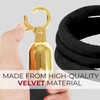4PCS Black Velvet Rope 6.5FT – 6.5FT Velvet Ropes Black