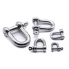 Stainless steel D shackle A4 316 marine grade - Other