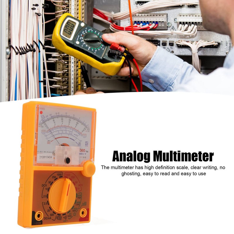 TY-360TRX Analog Multimeter DC AC 1000V Voltmeter 500MA Ammeter 1K
