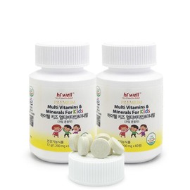 (현대백화점)하이웰 프리미엄 키즈 멀티비타민 미네랄 x 2개 (Hyundai Department Store) Highwell Premium Kids Multivitamin Mineral x 2 packs