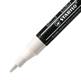 STABILO - Acrylic Marker - Free Acrylic T100 - Line Width 1-2 mm - White