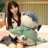 Cuddly Chubby Crocodile Plush Toy, Soft Crocodile Plush Cushion for